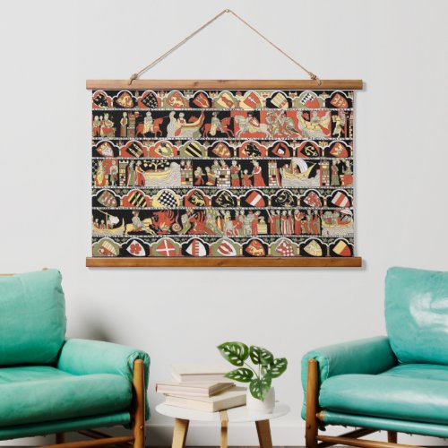 Vintage Medieval Saxony Hanging Tapestry