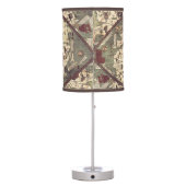 Vintage Medieval World Map lamp shade (Back)