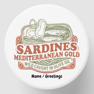 Vintage Mediterranean Sardine Tin Retro Seacuterie Mini Candle Favors