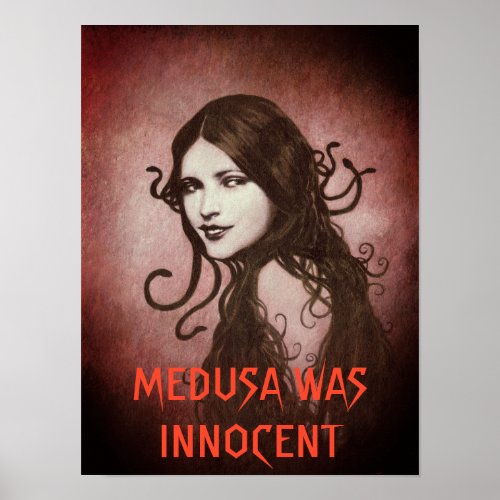 Vintage Medusa Was Innocent Poster