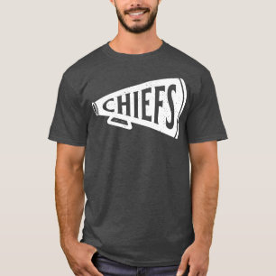 Vintage Megaphone Kansas City Chiefs White Chiefs T-Shirt