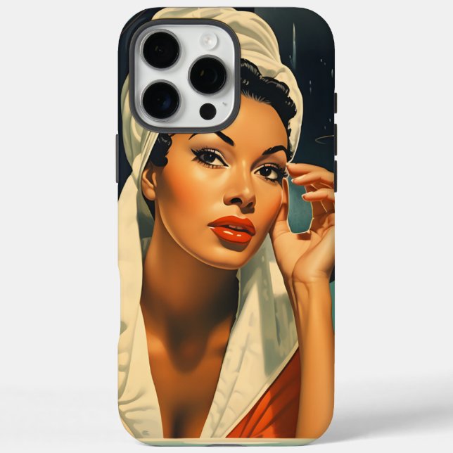 Vintage Melanated Beauty Case-Mate iPhone Case (Back)