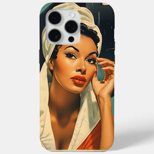 Vintage Melanated Beauty iPhone 15 Pro Max Case