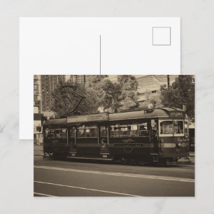 Vintage Melbourne tram Postcard