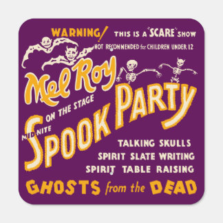 Vintage Melroy Spook Party Spook Show Poster Metal Sign