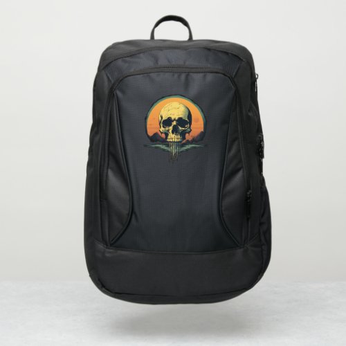 Vintage Melting Skull Port Authority Backpack