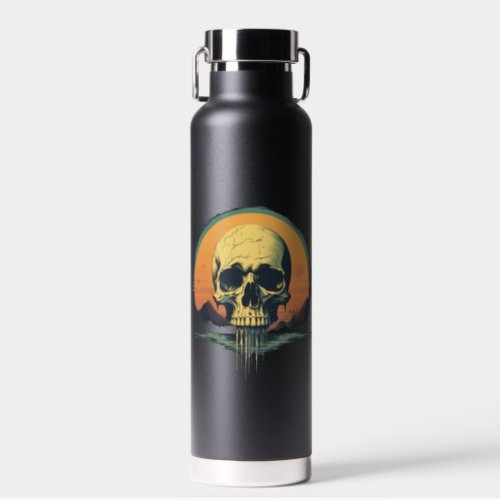 Vintage Melting Skull Water Bottle