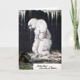 Melting Snowman Belated Holiday Greeting Card – Wyllo