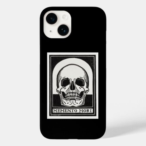 Vintage Memento Mori Skull Illustration Case_Mate iPhone 14 Case