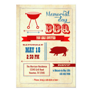 memorial day invitations