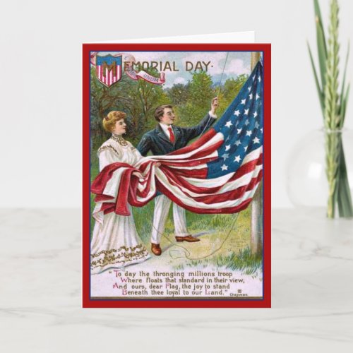 Vintage Memorial Day Greeting Card