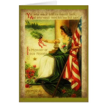 Vintage Memorial Day Greeting Card Vintage Memorial Day Greeting Card
