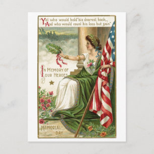 Vintage Memorial Day Postcard