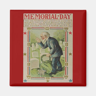 Vintage Memorial Day The Fallen Magnet