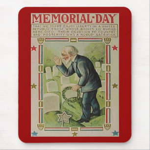 Vintage Memorial Day The Fallen Mouse Pad