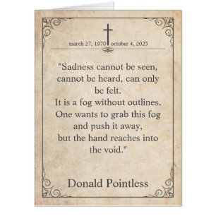 Vintage Memorial Sympathy - Antique Card