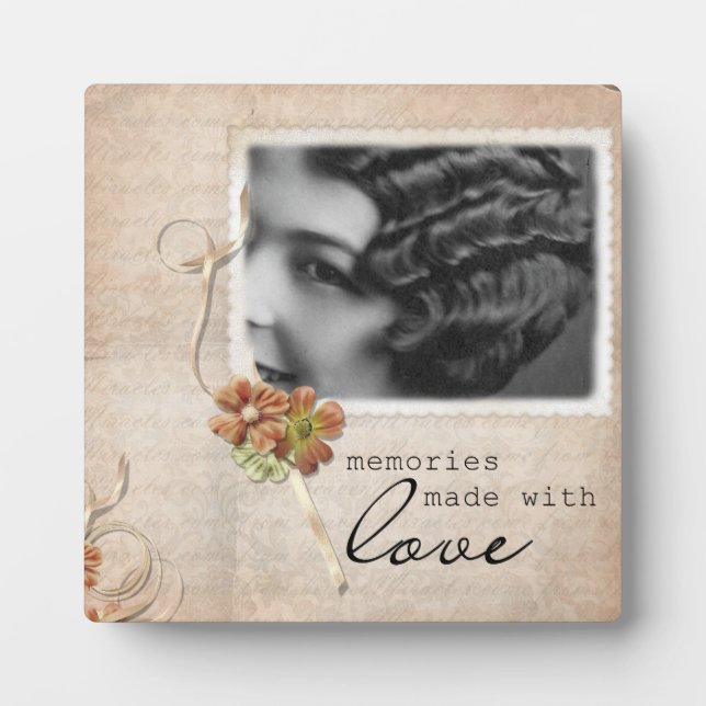 Vintage Memories Art Plaque (Front)