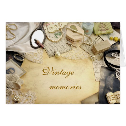 Vintage  memories cards (Front Horizontal)
