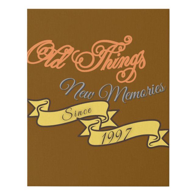 Vintage Memories Wall Art – Since 1997 (Front)