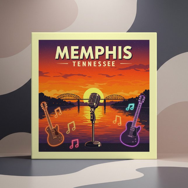 Vintage Memphis Tennessee Ceramic Tile (Creator Uploaded)