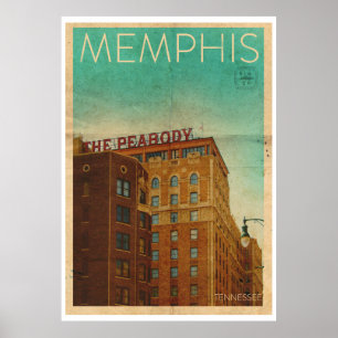 Vintage Memphis Travel Poster