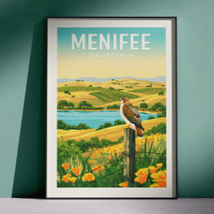 Vintage Menifee California Poster