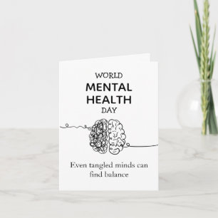 Vintage Mental Health Greeting Card   progress 