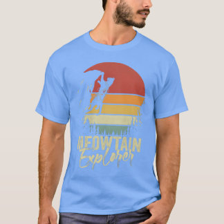 Vintage Meowtain Eplorer Rock Climber Retro friend T-Shirt