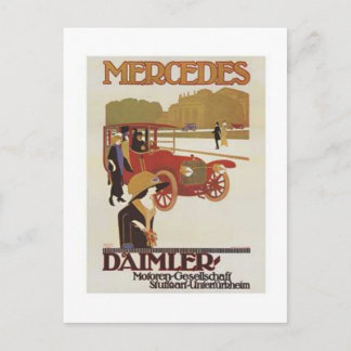 Vintage Mercedes Daimler Ad 2 Postcard