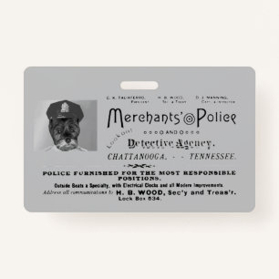 Vintage Merchants of Police Badge