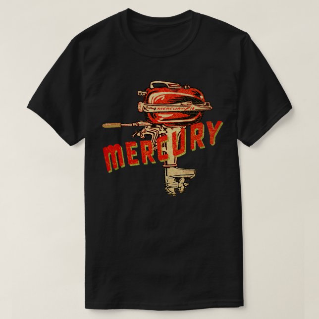 Vintage Mercury Outboard Motor T-Shirt (Design Front)