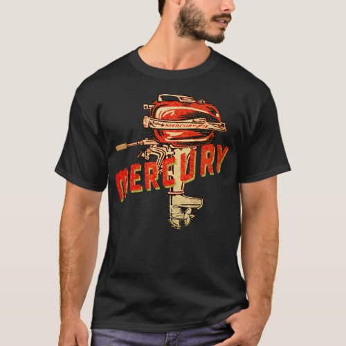 Vintage Mercury Outboard Motor T_Shirt