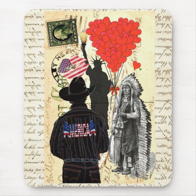 Vintage Merica Mouse Pad (Front)