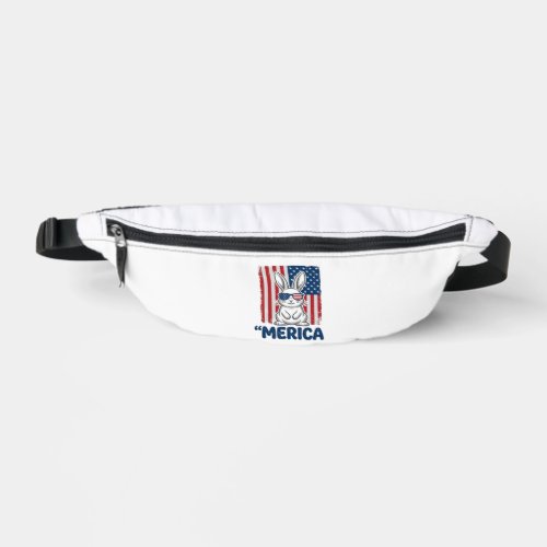 Vintage Merica Patriotic Bunny Shirt Design_1 Fanny Pack