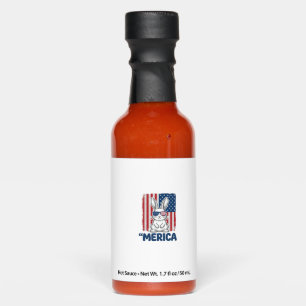 Vintage Merica Patriotic Bunny Shirt Design_1 Hot Sauces
