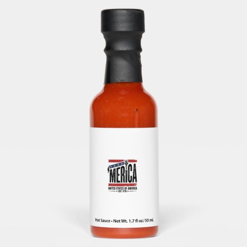 Vintage Merica Patriotic Distressed Shirt Design_1 Hot Sauces