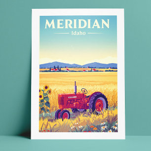 Vintage Meridian Idaho Postcard