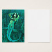 Vintage Mermaid ACEO Business Card (Front & Back)