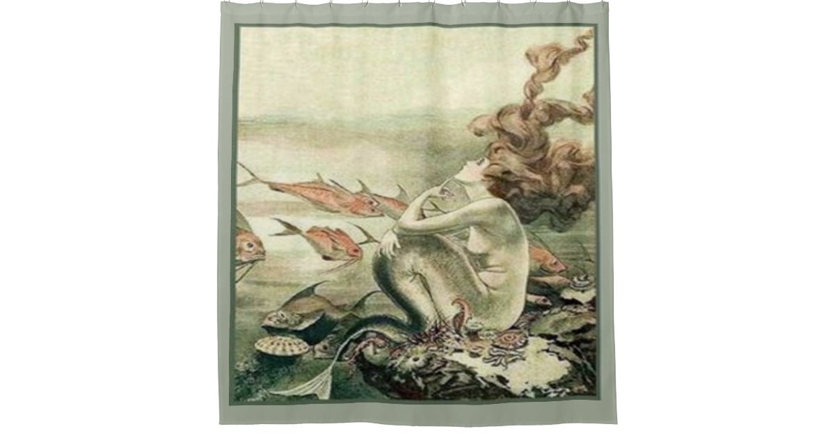 vintage mermaid art