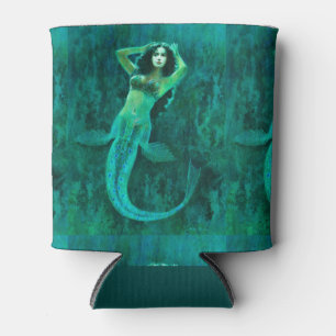 Vintage Mermaid Can Cooler
