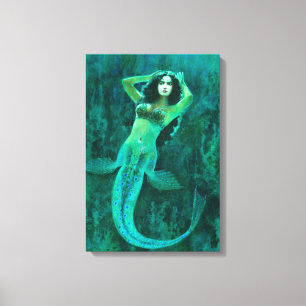 Vintage Mermaid Canvas Print