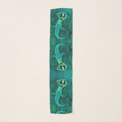 Vintage Mermaid Chiffon Scarf