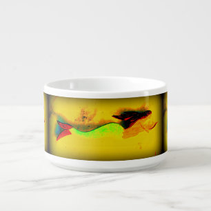 vintage mermaid chili bowl
