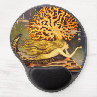 Vintage Mermaid Gel Mouse Pad