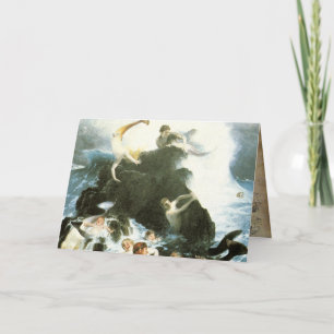 Vintage Mermaid Greeting card