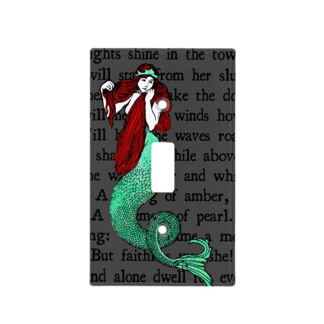 +|| Vintage Mermaid ||+ Light Switch Cover (Front)