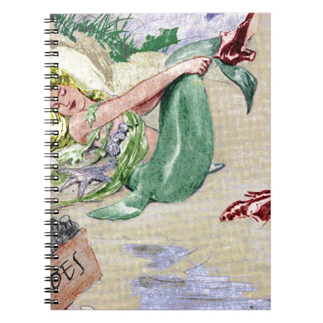 Vintage Mermaid Merchandise Notebook (Front)