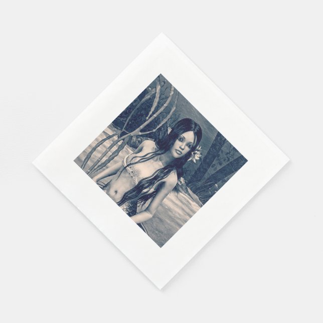 Vintage Mermaid Napkins (Corner)