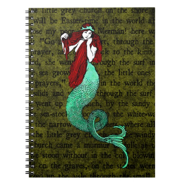 Vintage Mermaid Notebook (Front)
