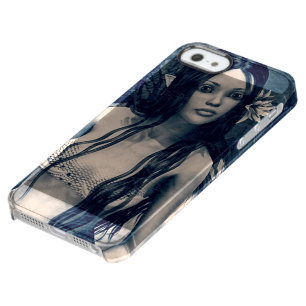 Vintage Mermaid Old Photo Fantasy Art Clear iPhone SE/5/5s Case